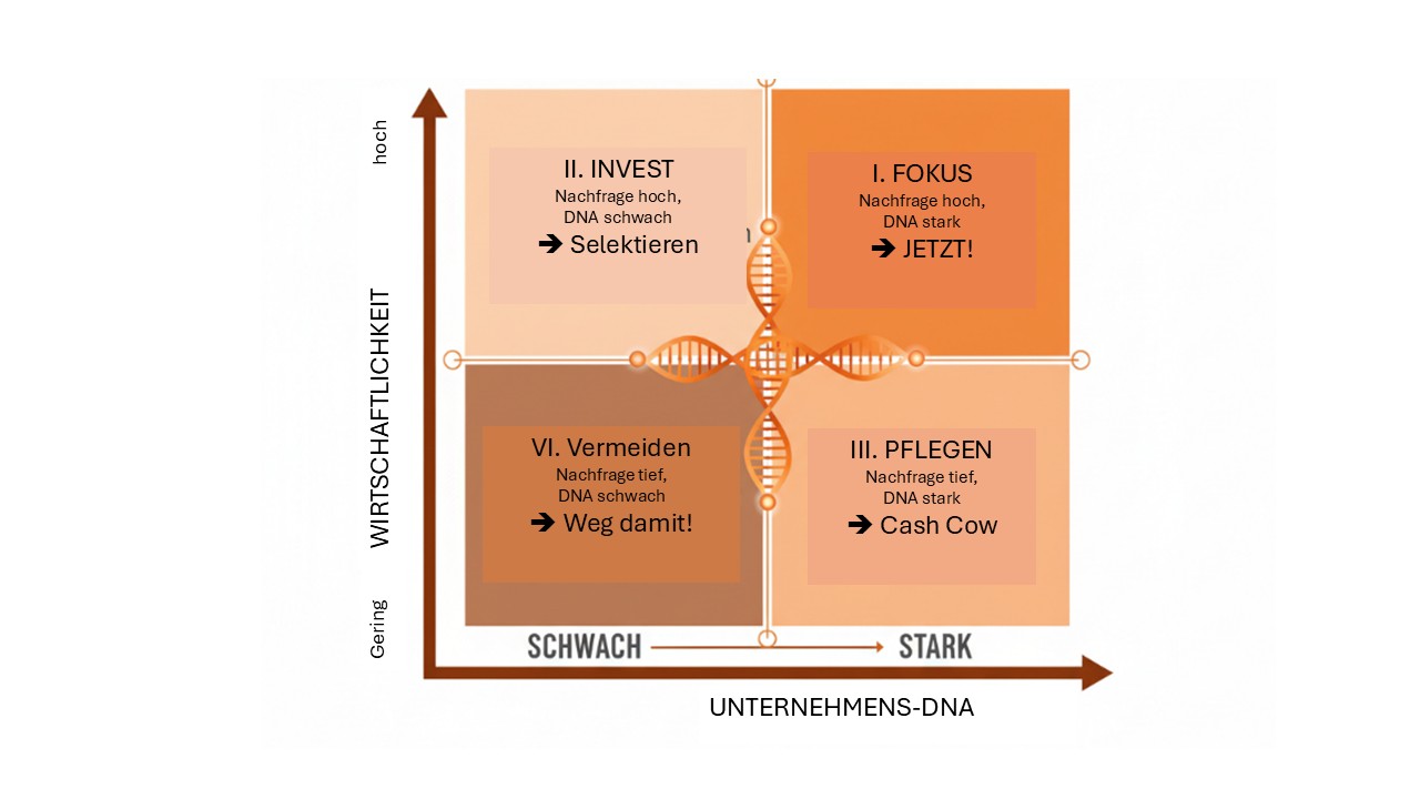 Die Strategie-Fokussierungsmatrix